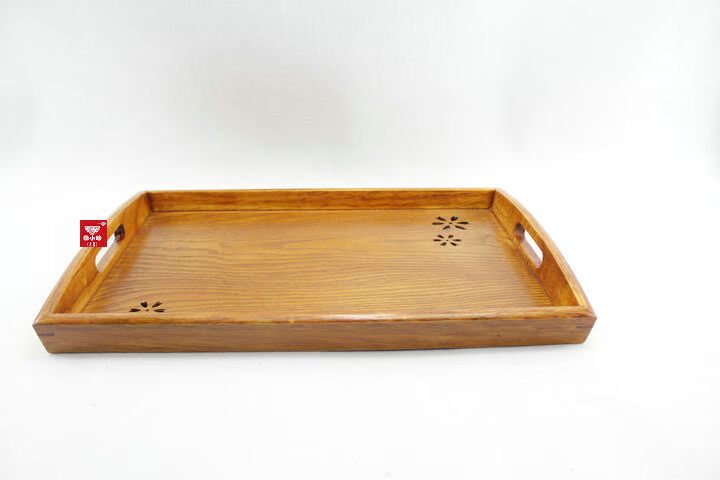 Gói quốc gia Khay bánh mì Khay gỗ Nhật Bản Khay gỗ zakka Khay gỗ hình chữ nhật Khay lưu trữ SPA - Tấm khay để ấm chén