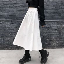 Black Halfbody Skirt for Women 2023 Spring/Summer New Mid length High Waist Slimming Ins Style Hundred pleats A-line Small Black Skirt Japanese Style