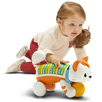 Music alphabet early teaching English numbers piano kitten natural spelling puppy pull string toy car toddler drag toy