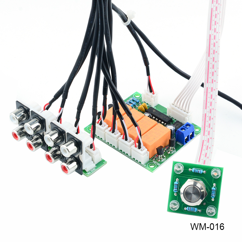 Audio input switching board Four-way audio source switching board Audio signal input switching board Switching relay