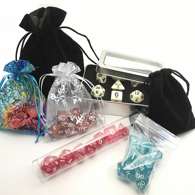 Table Tour Package Bag DND COC Table Game Accessories Case Box Handle Pocket Metal Box Dice Bag