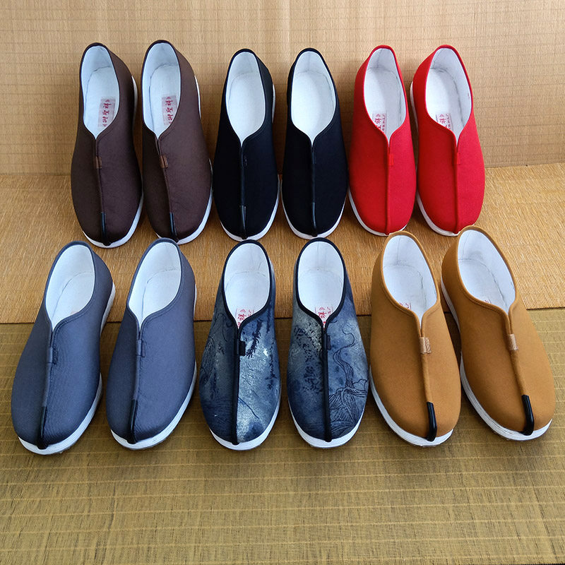 Hand-made thousand layers old Beijing cloth shoes male monk monk shoes Rohan shoes Spring and Autumn Ping and Soft sole temple in the temple