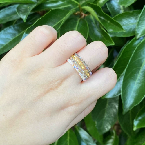 Бусины, маленькое платиновое кольцо, 2mm