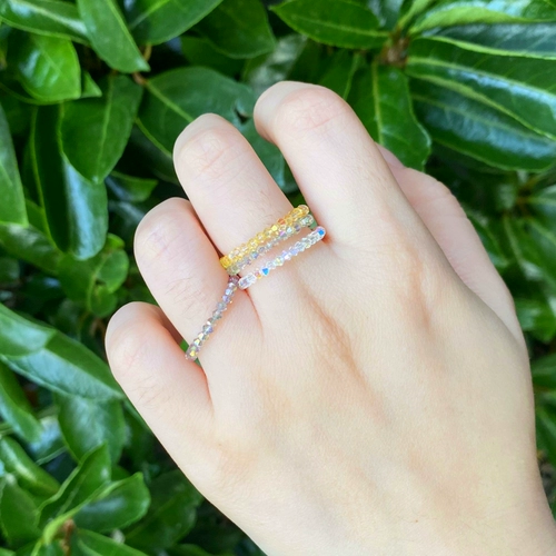 Бусины, маленькое платиновое кольцо, 2mm