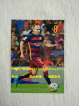 Spot Barcelona Barcelona Andres Iniesta Sports edition official postcard Star Card Official white card 1516