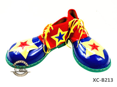 taobao agent Fan Mixing Star Elements Flat Round Head Average Clown Shoes Performance Stage Dress Clown Shoesxc-B213