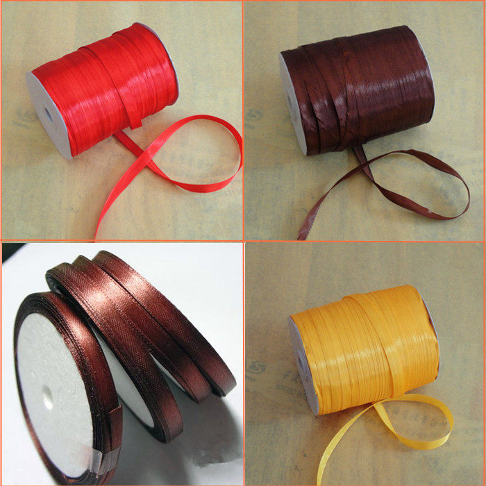 Calligraphy and painting mounting materials, calligraphy and painting, large rolls of brown ribbons, stunning rope binding paintings