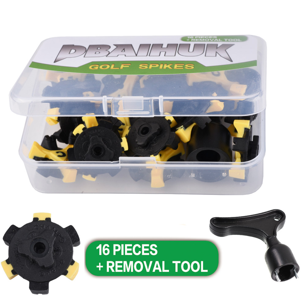 Golf Shoes Nail 16 boxes Shoe Nails Active Shoe Nails Quick Rotation Triangle Nail Feeding Wrench