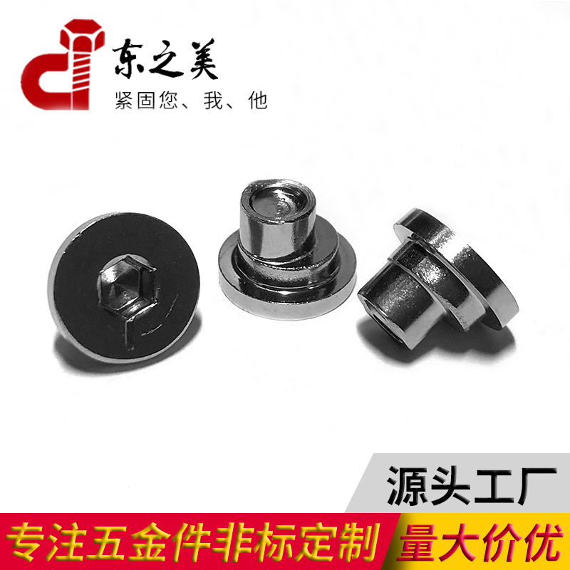 304 stainless steel rivets inner hexagon adjustment step nail eccentric screw to figure to sample doors and windows non-standard customization