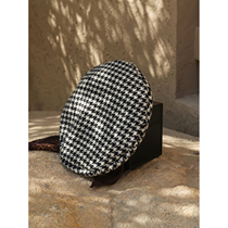 MRS Studios UK MOON wool fabric classic thousands of birdies Inron retro fur berets