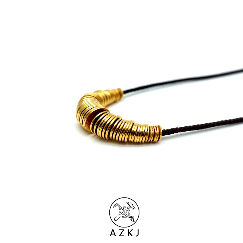 With Non Gate 24K Pure Gold 999 Foot Gold Hidden Ultra Slim Straight Cut Fine Work Septer Spacer Buddha Beads Handstring Accessories