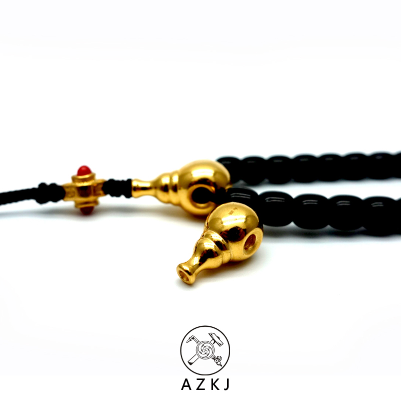 With non - door 24K pure gold 999 pacifist milk three - way Buddha's Pearl with Buddha Pearl