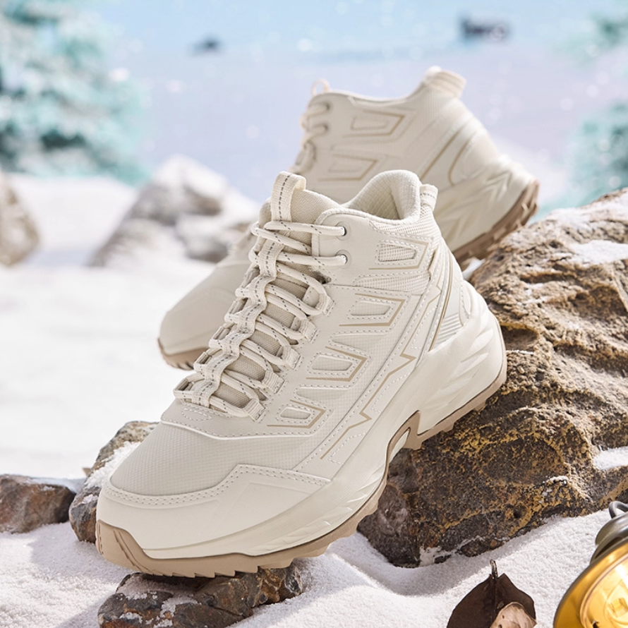 361旷野女运动鞋2025冬季高帮加绒鞋子保暖二棉鞋防滑耐磨户外鞋