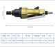 원래 하늘색 수입 대만 8H10H 산업용 공압 드라이버 바람 드라이버