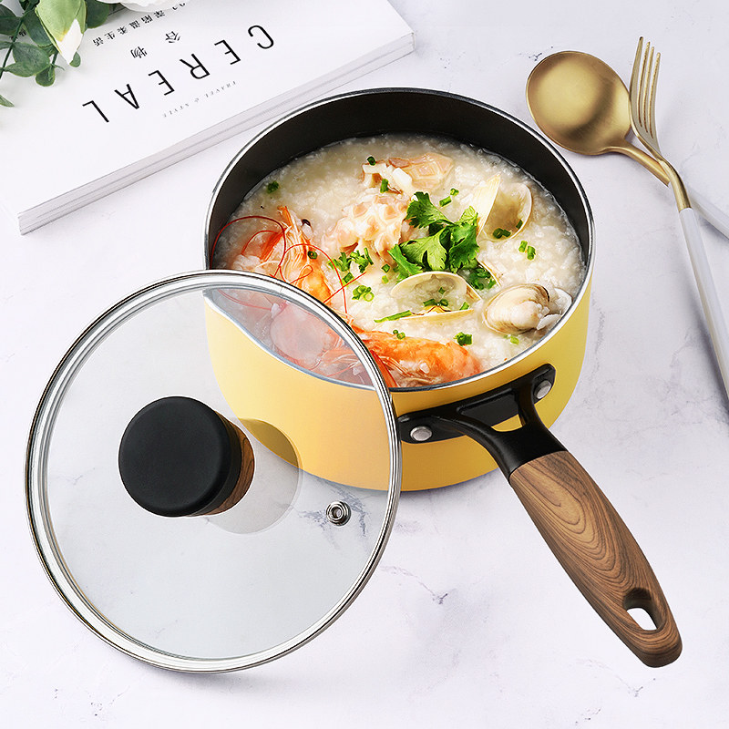 Baby supplementary food pot household multi-functional cooking all-in-one baby special cooking porridge hot milk non-stick pot induction cooker universal