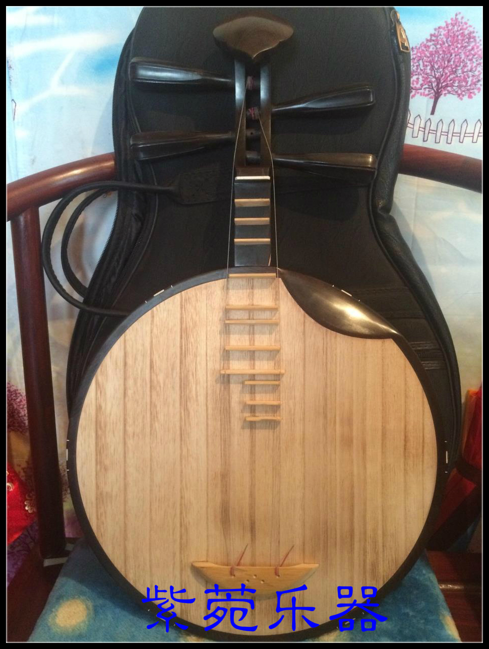 The Purple Garden Musical Instrument Handmade Black Sandalwood Violin Inlaid Bone Peking Opera Shore Yuanyuan Performance with a violin thickened violin