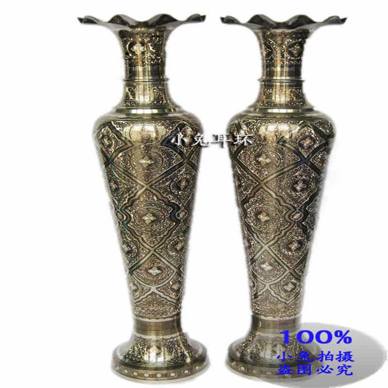 Large Ground Copper Vases Pendulum Pieces Pakistan Bronze Ware European-style Company Hotel Hall Decoration Craft Gift Hem Accessories