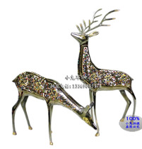 Xinjiang specialty Pakistani bronze colorful Deer Copper deer Animal handicrafts Home decoration ornaments promotion