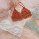 ສາຍບ່າບາງ~ບາງສຸດ sexy lace no-wire underwear triangle cup soft cup top-up bra ສໍາລັບເດັກຍິງທີ່ມີເຕົ້ານົມຂະຫນາດນ້ອຍ