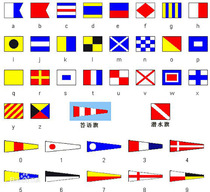 Marine International General Signal Flag 2#3#4#国际通语信号旗40面 Glove Flag Marine Signal Flags