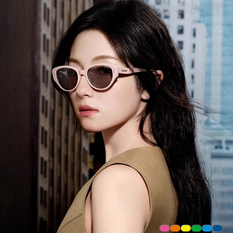 [Same Style as Li Landi] Polaroid Sunglasses for Women, New Cat-Eye Fashion, High-End Temperament Sunglasses 0102F/S