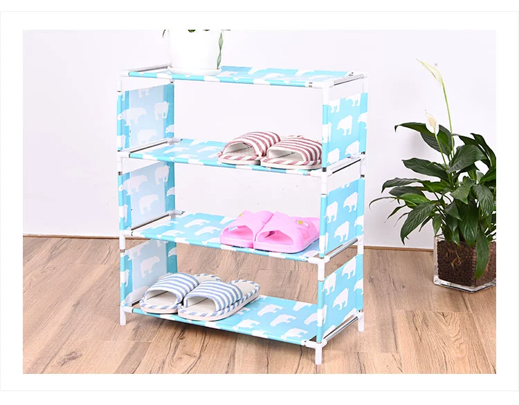 Giá để giày lưu trữ giá hộ gia đình lắp ráp nhiều lớp kinh tế đơn giản giá giày đơn giản kết hợp tủ giày ký túc xá giá D - Kệ tủ đựng sách