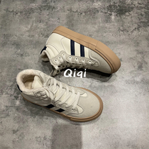 Seven-seven main peoples shoes children 2021 years winter new gush two cotton shoes female little white shoes women 100 hitch shoes women