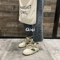 Seven-seven main peoples small crowdsourced original design retro shoes children high help board shoes women ins tide small white shoes women 100 hitch