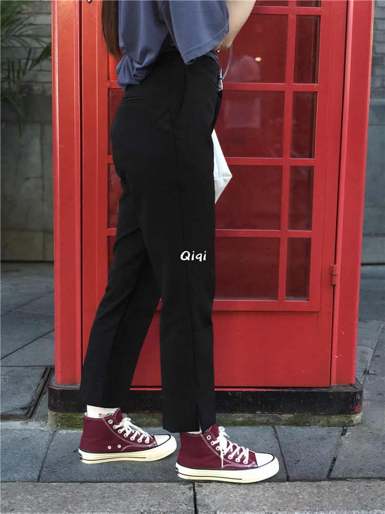 Bảy hoặc bảy đôi giày vải của phụ nữ rượu vang đỏ cao 1970ins retro phong cách Harajuku ulzzang Sinh viên Hàn Quốc hoang dã giay bitis nữ