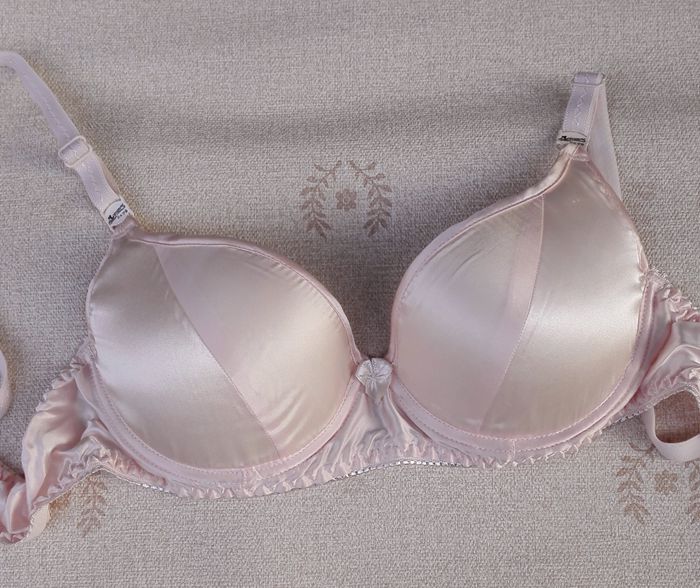 Mất giải phóng mặt bằng Mã Vú Nhỏ Nhỏ 32-70A Cup Đồ Lót Chính Hãng Không Có Vòng Thép Double Side Silk Bra