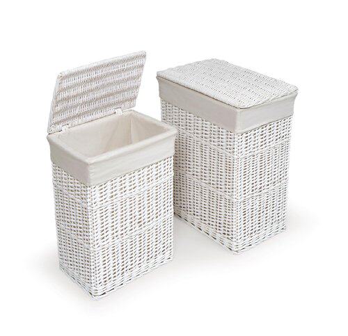 New Liu Fei Rattan Straw Storage Basket Storage Box Dirty Clothes Basket Pastoral White