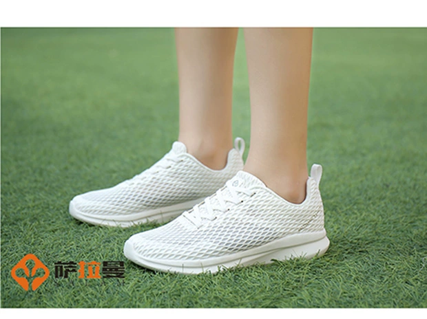 Giày chạy bộ thông thường Salaman ngoài trời nhẹ đi bộ thoáng khí vành đai đôi mẫu giày thể thao đệm - Khởi động ngoài trời
