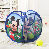 Storage basket Childrens cartoon foldable dirty clothes basket net toy net sundries clothing snacks storage basket finishing