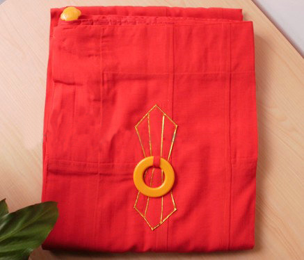 Taiwan Ballet Dresses Monk clothes Phnom Penh Red Red Kescreen-Jacket Short-coat Flax Yarn Farvest one thousand Foal Clos
