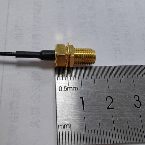 IPEX转厚挡板SMA母射频转接馈线WIFI/GSM/4G IPX1代4代端子1.13线