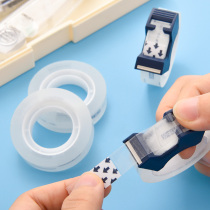 Able stationery adhesive tape 12mm Students use small adhesive tape 18mm to send the cutter adhesive tape hand ripping transparent and wrong belt