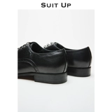 Высокий пиджак классического кроя для черной кожи для кожаной обуви с заостренным носом, кожаная спортивная обувь в английском стиле, воловья кожа