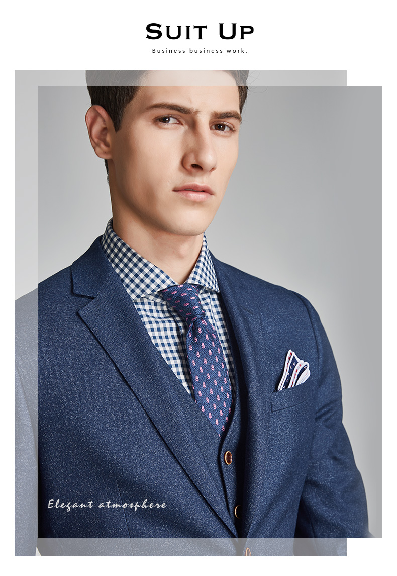 Suitup Hugh phù hợp với bộ đồ nam phù hợp với váy cưới ba mảnh phù hợp với chú rể phù hợp với nam Hàn Quốc phiên bản tự tu bộ vest nam