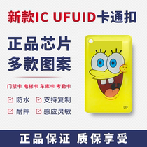  IC cartoon epoxy card keychain access control card anti-copy community company elevator parking UFUID custom blank