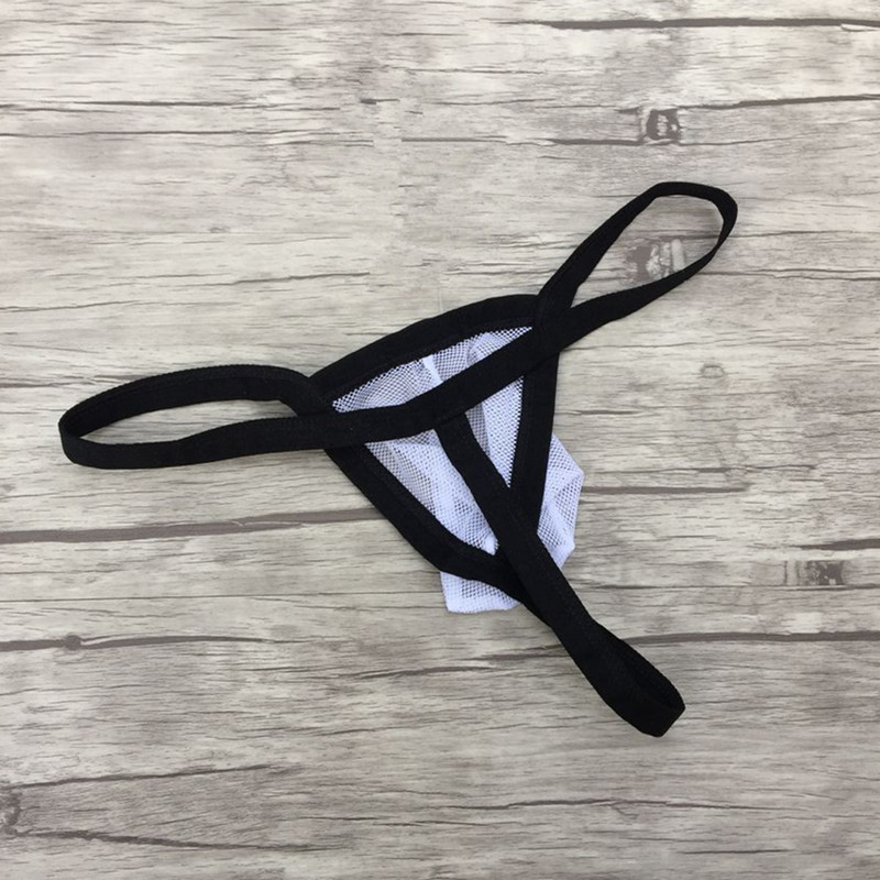 Mua 2 đồ lót nam sexy lưới U lồi túi T quần thở eo thấp trong suốt sexy thong