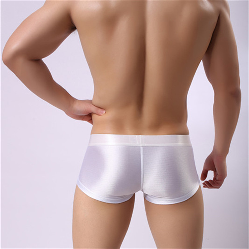 WOXUAN chải quần đùi nam giới quần lót trẻ trung U lồi quần lót đồ lót nam gợi cảm sịp con voi