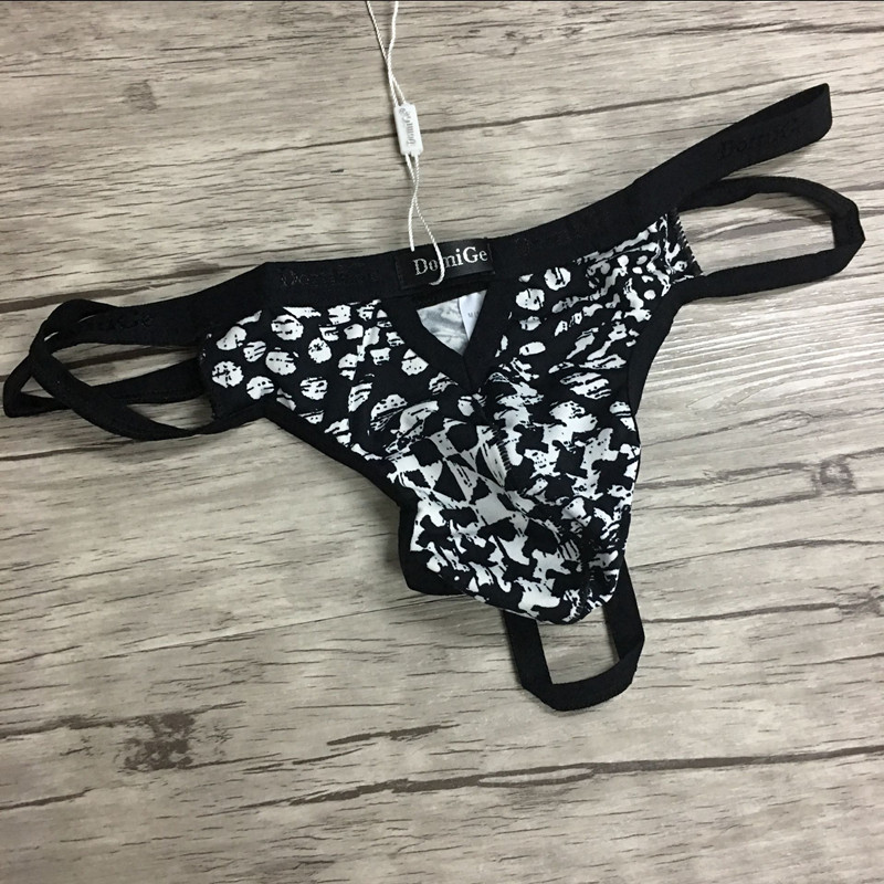 Quần lót nam lụa băng Thongs mỏng thoáng khí trong suốt lưới Sexy T Quần Duomi Sexy đồ lót quan lot nam cao cap