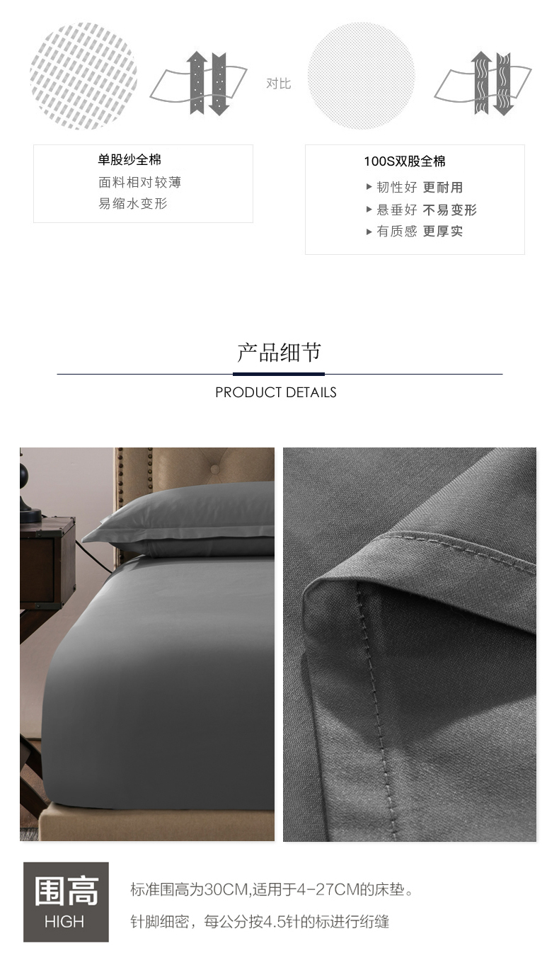 100 bông cotton satin giường 笠 đơn mảnh Simmons nệm trải giường đặt tùy chỉnh - Trang bị Covers ga trải giường chun đẹp	