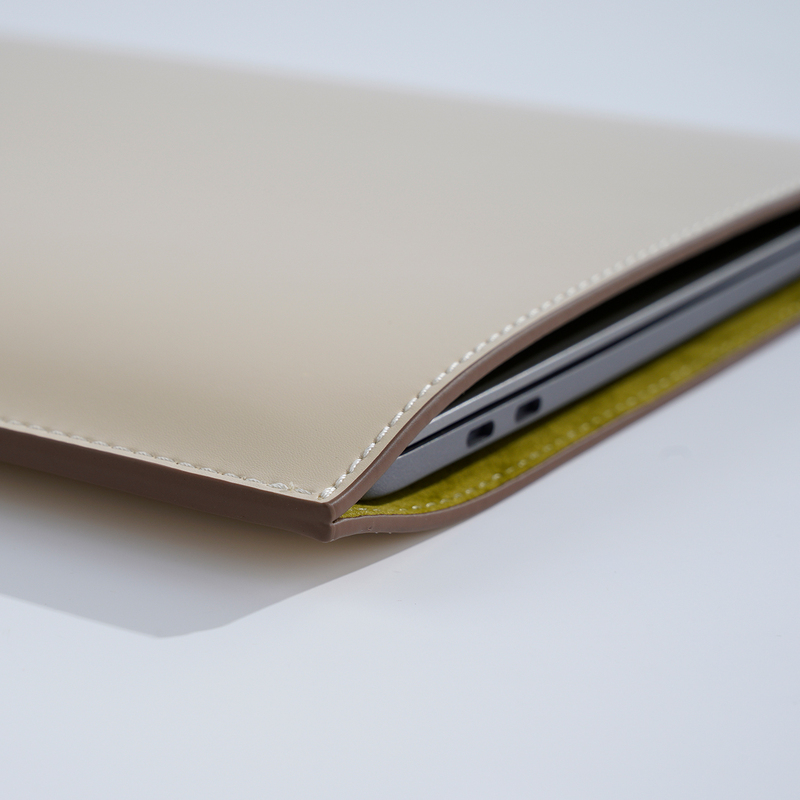 Cowhide Laptop Sleeve, Anti-Drop, Waterproof, Non-Magnetic, Suitable for 14inch 13inch Tablets, Apple M2M3M4M5 MacBook Pro 13.3, Huawei Matebook, Genuine Leather Protective Case