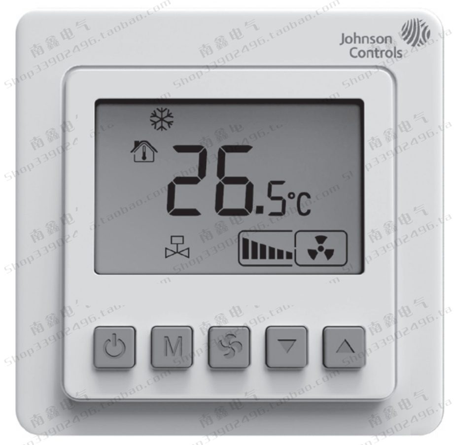 Jiangsen central air conditioning temperature controller Johnson ventilator coil three-speed switch T5200-TB dual warm double cut