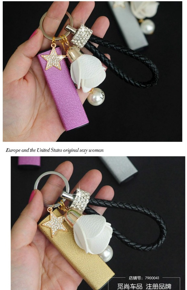 Sạc USB nhẹ Lady dễ thương sáng tạo cá tính chống gió câm thuốc lá nhẹ hơn móc chìa khóa kim cương các loại bật lửa