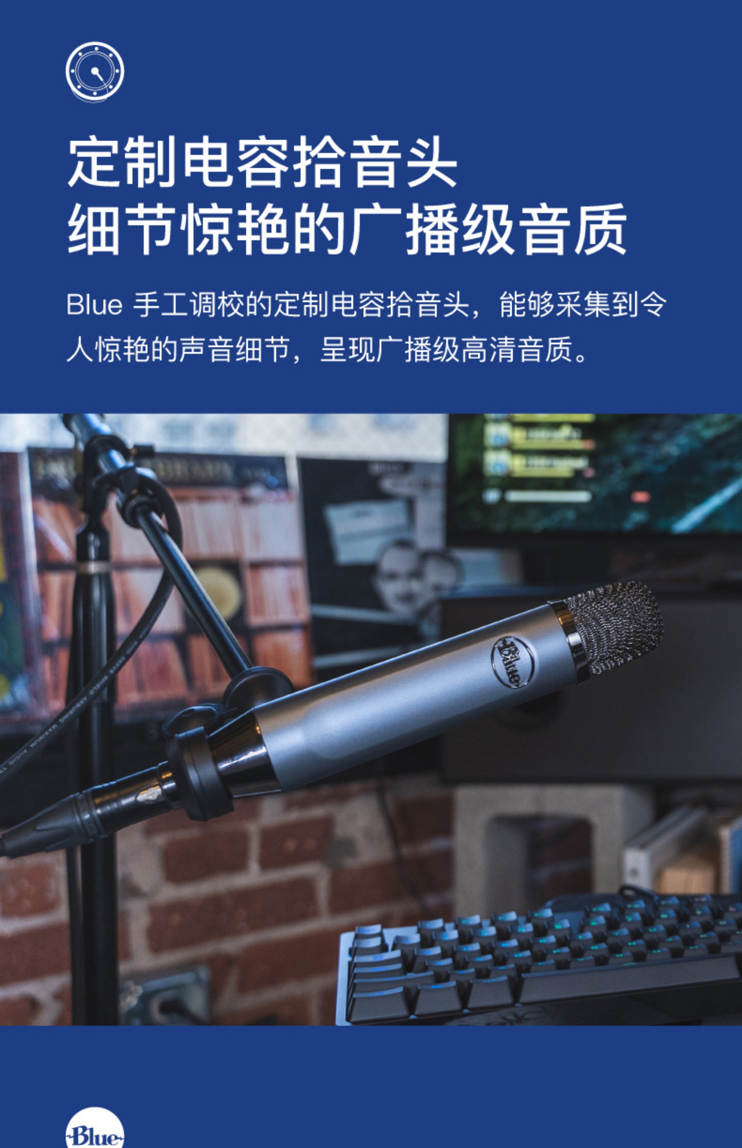 Blue Ember专业小振膜电容麦克风直播录音配音话筒插图7
