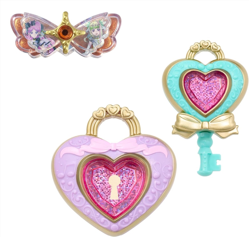 You and Your Idol, Pretty Cure, Fall in Love and Kiss Each Other, Angelic Sparkling Heart Lock Makeup Set Transformer Toy