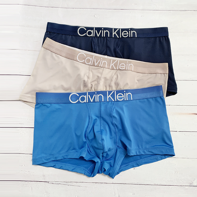 Authentic Ck Men's Underwear Calvin Klein Quick-Drying Low-Waist Simple Comfortable Close-Fitting Boxer Briefs Nb2974