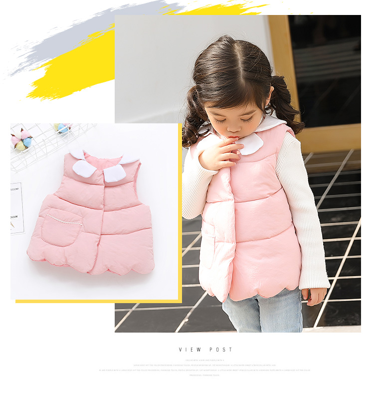 Áo vest nữ mùa xuân và mùa thu cho bé gái Hàn Quốc mùa đông trẻ em xuống mùa thu cotton đặc biệt cho bé 1-3 tuổi quần áo trẻ em